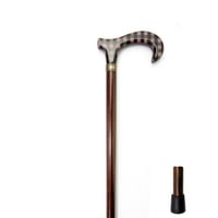 عصا بتصميم مميز وبخامة من خشب الزان مع مقبض مريح م...