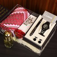 بوكس إهداء فخم بتغليف قماشي راقي جاهز للإهداء و بت...