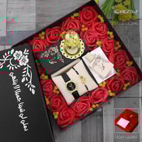 بوكس هدية نسائية راقية بتصميم خاص للإسم والعبارة ح...