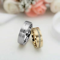 دبل فضة راقية مطلية ذهب و مطعمة بفصوص سوارفيسكي أن...