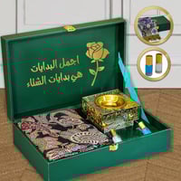 إهداء نسائي بروح الشتاء - بوكس شال دافئ كشميري مع...