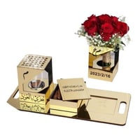 طقم مباخر أكريليك استقبال باسم مخصص – فخامة هدايا...