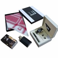 طقم هدايا رجالي فاخر | شماغ قطن مع عطر وساعة