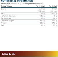 ابلايد نيوترشن بروتين بيف اكس بي نكهة الكولا 1.8 ك...
