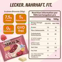 فيتنس شوك بروتين براوني توت احمر-كرتون 10 حبات-Fit...