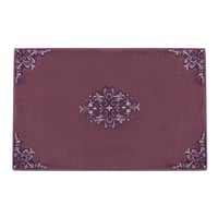 طقم دعاسات مطرزة Bianca لون عنابي