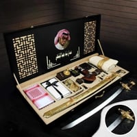 بوكس إهداء تذكاري فاخر بسيف ليزر ومشلح راقي مع قما...