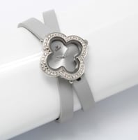 ساعة نسائية جلدلفتين شكل فن ماركة ايفرد