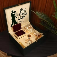 بوكس مبخرة توليب الملكية مع علبة بخور فاخرة