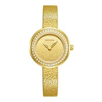 ساعة نسائيه حصيره فصوص زركون