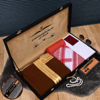 بوكس رجالي مميز يحتوي على مشلح حساوي وقماش كوري وو...