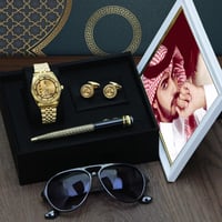 طقم ساعات رجالي عصري يشمل ساعه رجاليه مع اطقم اكسس...