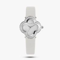 ساعه نسائية جلد الجديده بفصوص