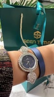 ساعة نسائية جلد لفتين ماركه سين تايم