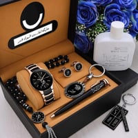 طقم هدايا ساعات رجالية فخمة بتصميم خاص وعصري