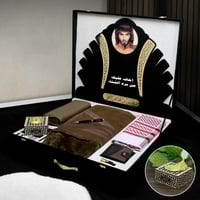 هدية رجالية شتوية فخمة بوكس بفروة شامواه مع قماش ر...