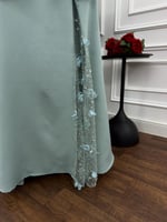 فستان سهرة سماوي خامة باربي