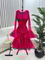 فستان العيد انيق كلوش ميد 8 ألوان