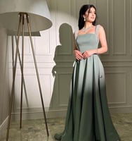 فستان تيفاني سهرة أكتاف كرستال