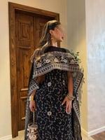 جلابية رمضان الفاخرة - تطريز كمبيوتر مع فصوص الزرك...