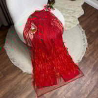 جمبسوت سهرة فخم خامة باربي على بشت كلفة طريز ريش