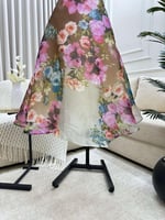 فستان العيد الأورجنزا بتصميم زهري لإطلالة أنثوية أ...