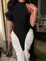 فستان سهرة "إيفوري غلو" - تصميم عصري بدمج الأسود و...