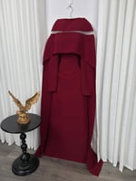 فستان "سحر الكاب" بقماش الباربي الراقي