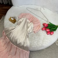 فستان العيد ذهبي على لحمي خامة تفتة استرتش على جور...