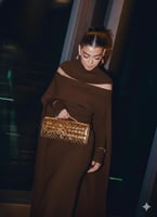 فستان "سحر الكاب" بقماش الباربي الراقي