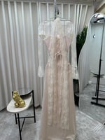 فستان سهرة "باربي" ناعم بجاكيت دانتيل راقي - قطعتي...