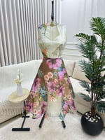 فستان العيد الأورجنزا بتصميم زهري لإطلالة أنثوية أ...