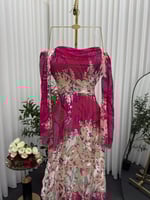 فستان "نسمة العيد" من الحرير الطبيعي ومرصع بفصوص ا...