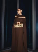 فستان "سحر الكاب" بقماش الباربي الراقي