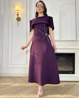 فستان العيد "باربي" كلاسيك بتصميم ملكي وأكتاف مكشو...