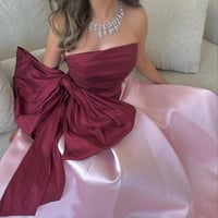 فستان لحمي سهرة ميكادو فيونكة