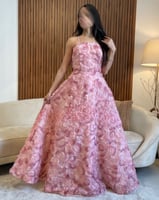 فستان سهرة مشجر ورد عدة ألوان