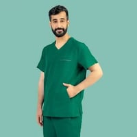 طقم (سكرب) طبي رجالي - أخضر