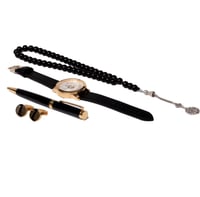 طقم قلم كبك ساعة فاخر