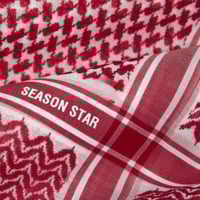 شماغ شاينستار احمر غامق انجليزي 2025