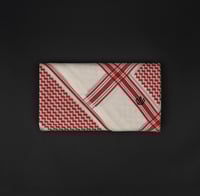 شماغ التاج احمر بيج 547