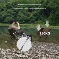 كرسي متنقل للرحلات قابل للطي يتحمل حتى 150KG اللون...