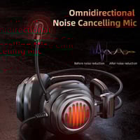 سماعة رأس سلكية محيطية للالعاب بمنفذ AUX مع ازرار...