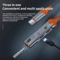 وصلة تايب سي سارافوكس 3in1 منفذين تايب سي للشحن و...