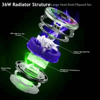 مروحة تبريد للايباد و الجوال بثلاث سرعات و اضاءة |...