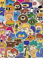 ملصقات شخصيات | خمس حبات