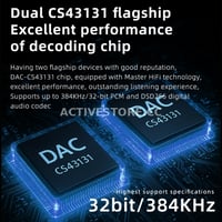 وصلة كرت صوت احترافي 32Bit/384KHz بمنفذ تايب سي و...