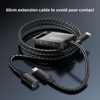 وصلة تايب سي مع 3in1 منفذ AUX ومنفذين تايب سي | PI...