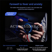 مروحة تبريد مائي نيشن للجوال والايباد بـ 5 سرعات ب...