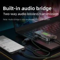 وصلة DS7 PRO تايب سي 7in1 مع كيبل اضافي لبث الجهاز...